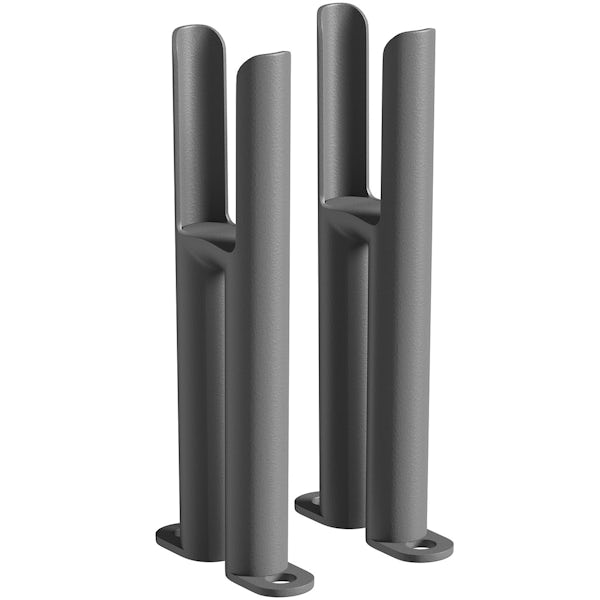 The Heating Co. Corso anthracite grey 2 column radiator feet