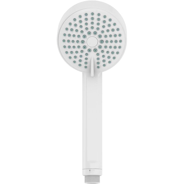 Mira Beat 90mm 4 spray shower head in white