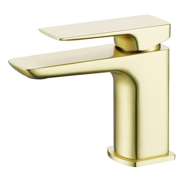 Mode Deacon brushed brass basin and bath mixer tap pack