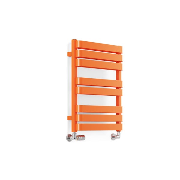 Terma Warp T Bold matt orange heated towel rail