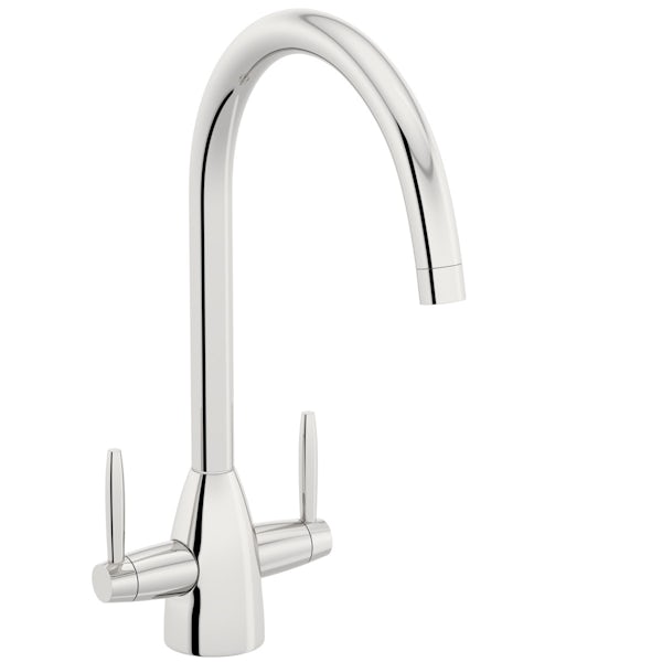 Schön dual-lever kitchen tap
