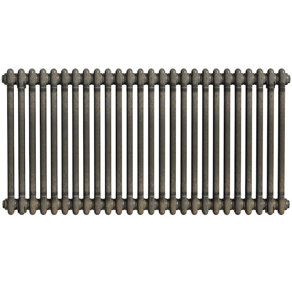 The Heating Co. Corso raw metal 2 column radiator