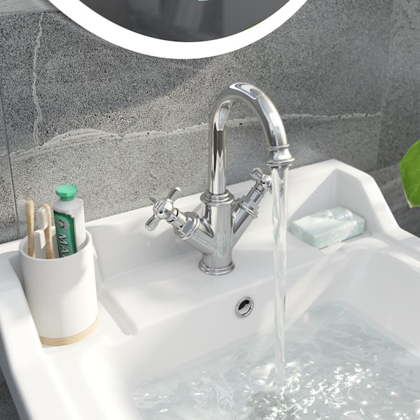 The Bath Co. Windsor chrome basin mixer tap