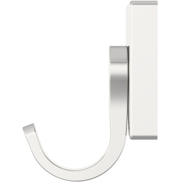 Accents square plate contemporary robe hook