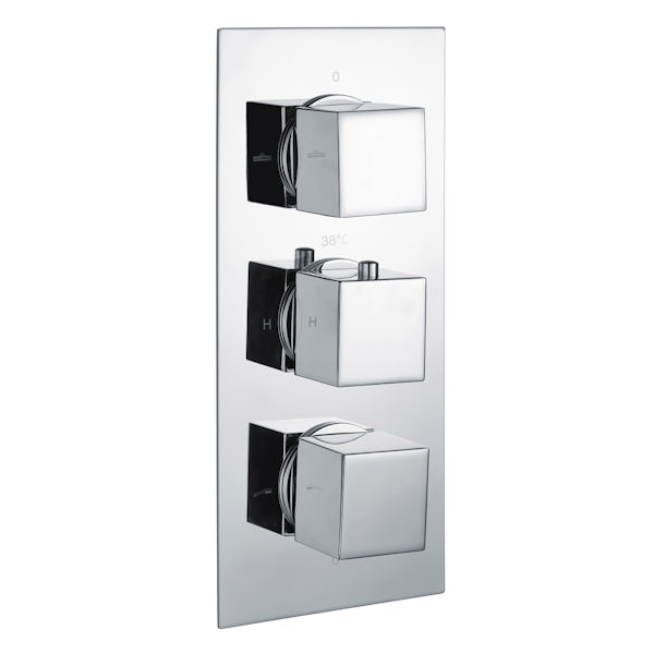 Kirke Connect triple thermostatic shower valve with diverter