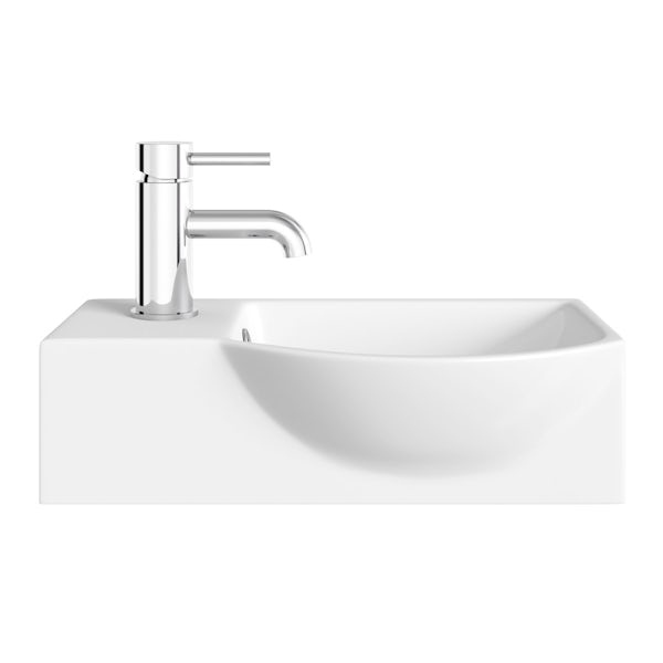 Orchard Lugano 1 tap hole basin 410mm with tap