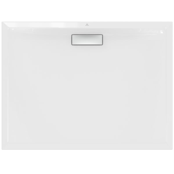 Ideal Standard Ultraflat 1200 x 900cm white rectangular shower tray with waste