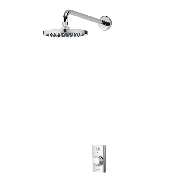 Aqualisa Visage Q Smart concealed shower standard with wall head