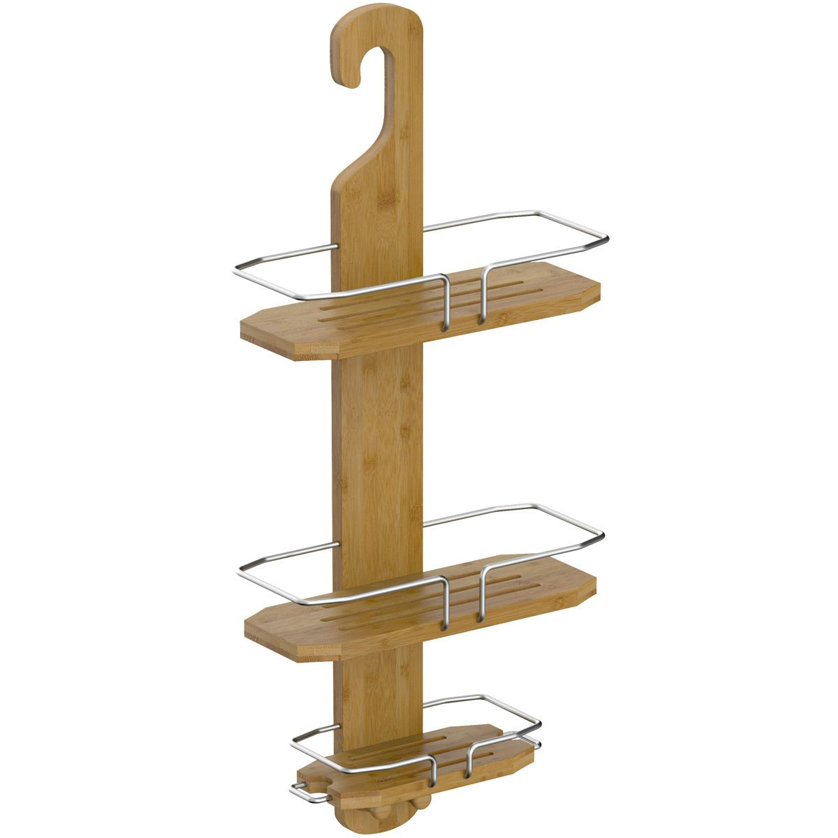 Bamboo shower store caddy