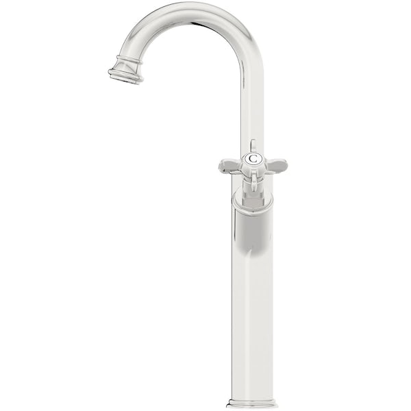 The Bath Co. Windsor chrome high rise basin mixer tap