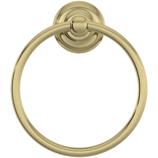 The Bath Co. 1805 gold towel ring