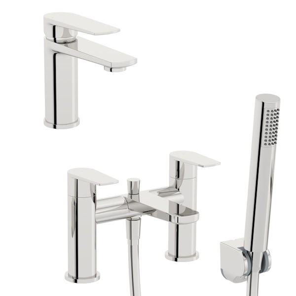 Kirke Combo basin and bath shower mixer tap pack