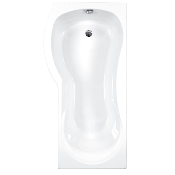 Carron Arc 5mm P shaped left handed shower bath 1700 x 850