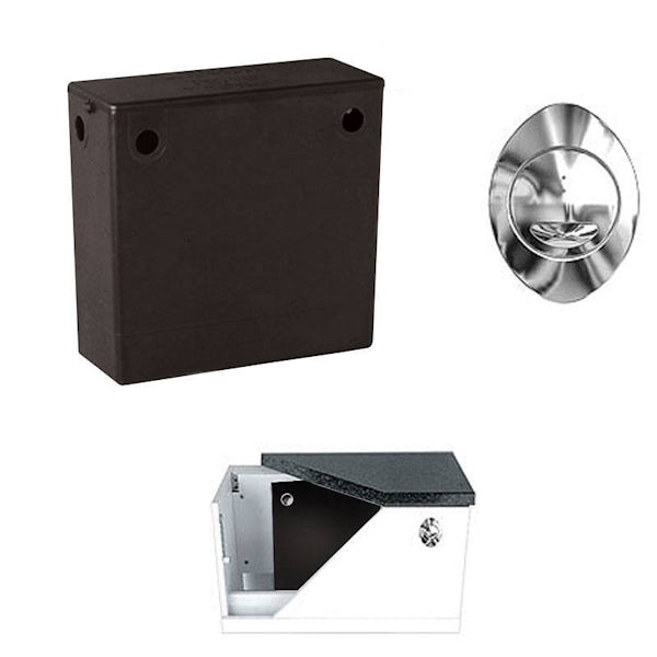 Compact Concealed Toilet Cistern with Bottom Inlet