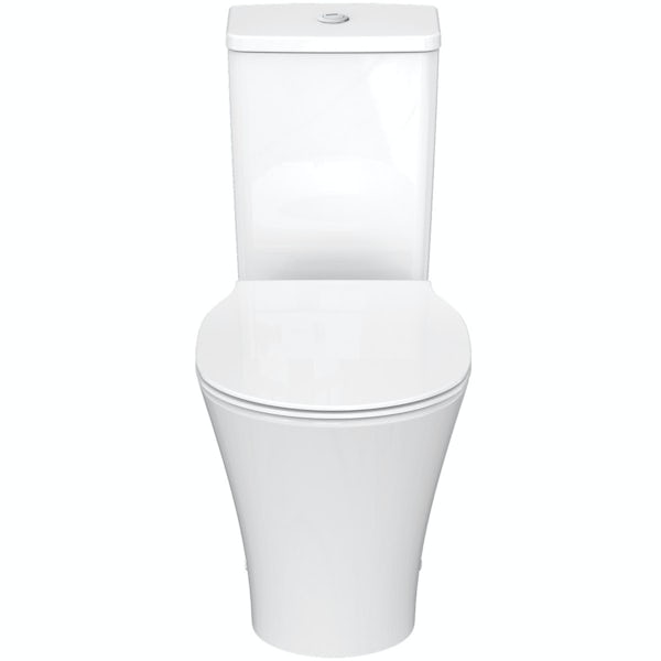 Ideal Standard Concept Air open back close coupled toilet and soft close toilet seat