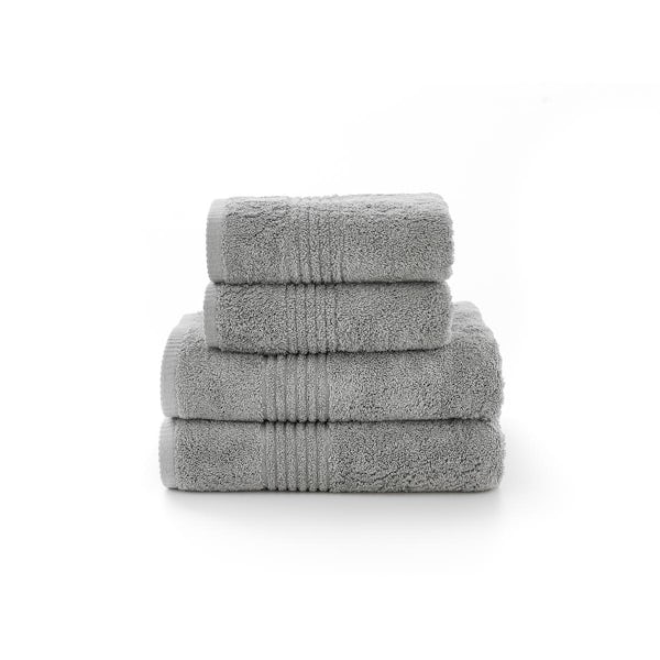 The Lyndon Company Eden Egyptian cotton 4 piece towel bale in silver