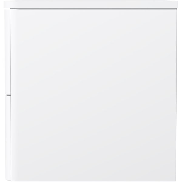 Mode Adler white 600mm wall hung vanity unit and countertop