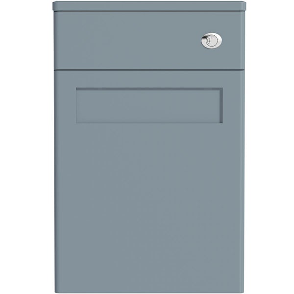 The Bath Co. Aylesford mineral blue back to wall unit 570mm
