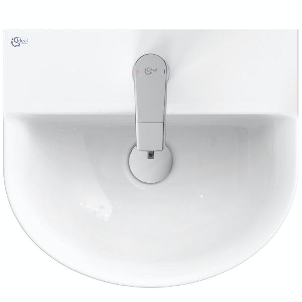 Ideal Standard Concept Air Arc 1  tap hole wall hung bathroom basin 400mm
