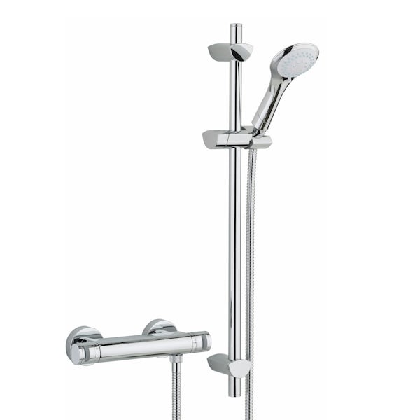 Bristan Artisan thermostatic bar shower valve with slider rail kit