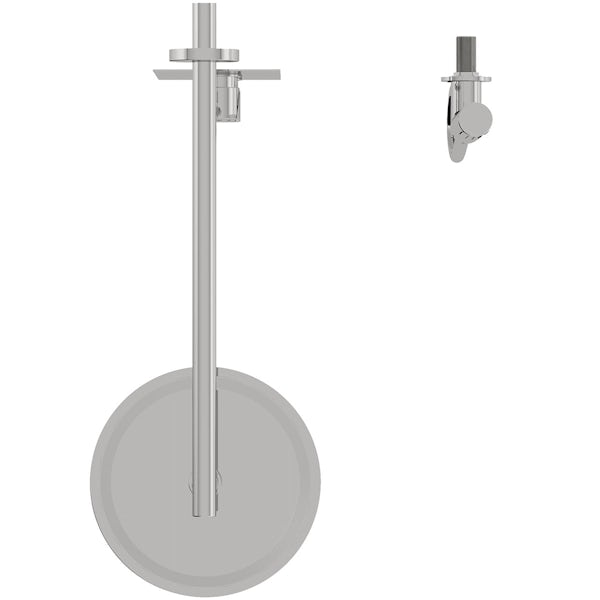 Orchard Eden thermostatic twin round shower valve set with handset