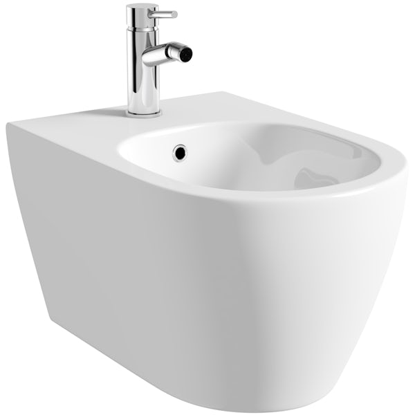 Orchard Wharfe bidet mixer tap with pop up waste