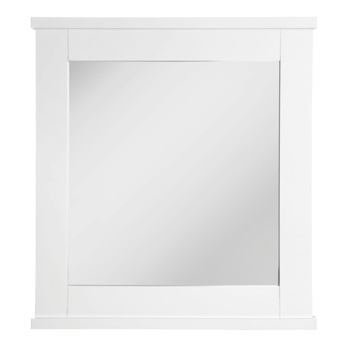 Accents Portland white wood wall mirror