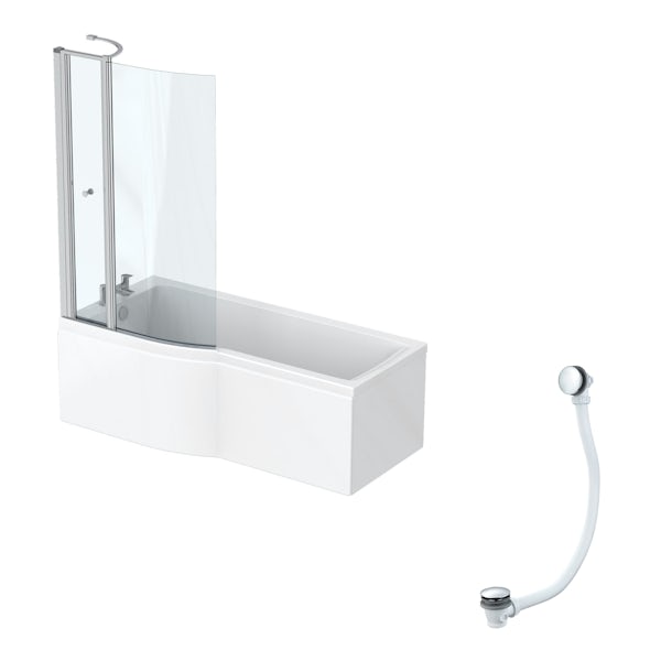Ideal Standard Concept Air left hand Idealform Plus bath, screen and front panel with free bath waste