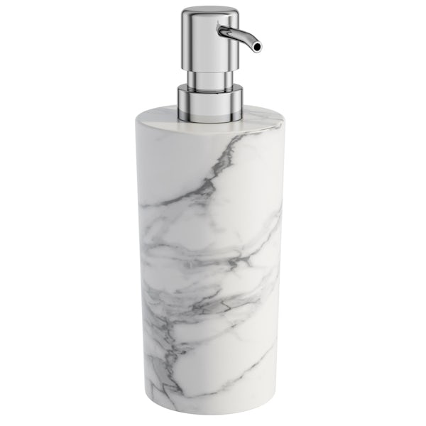 Showerdrape Athena marble soap dispenser