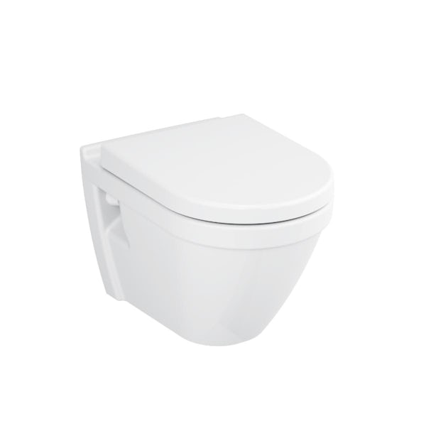 VitrA S50 wall hung toilet with soft close seat