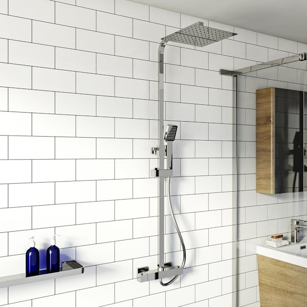 Orchard Thames exposed thermostatic square shower set