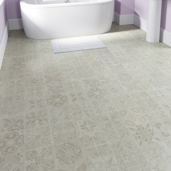 Faus Traditional Tile moisture resistant click flooring 8mm
