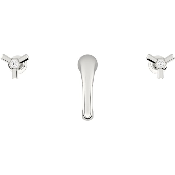 The Bath Co. Beaumont 3 hole basin mixer tap offer pack