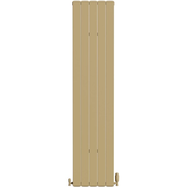 The Heating Co. Edmonton vertical matt bronze aluminium radiator