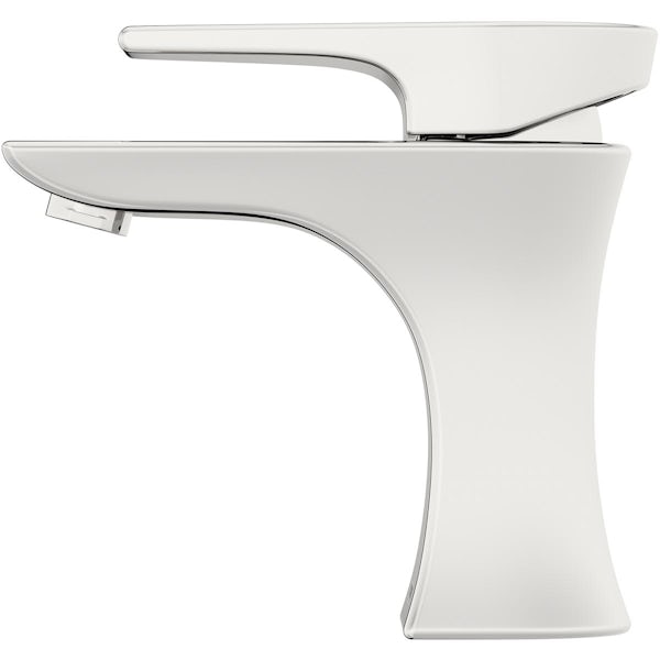 Bristan Hourglass chrome basin mixer tap with waste