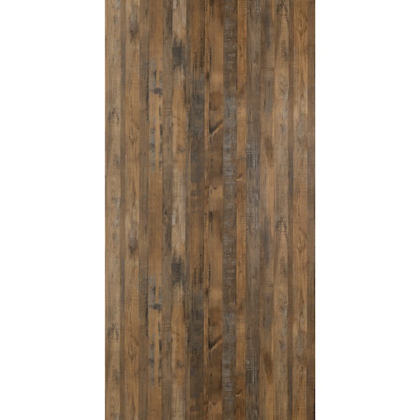 Multipanel Linda Barker Salvaged Plank unlipped shower wall panel 2400 x 1200
