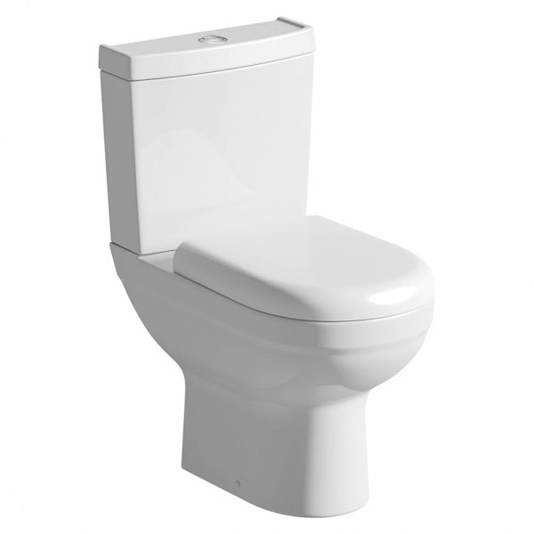 Como Close Coupled Toilet inc Soft Close Seat