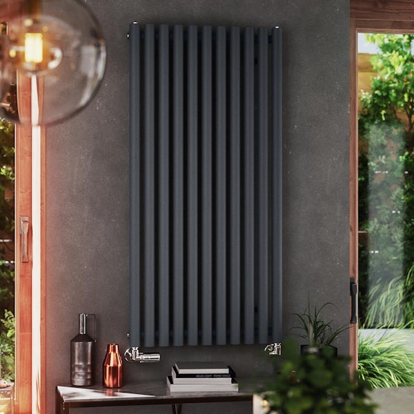 Terma Rolo Room modern grey radiator 1200 x 590