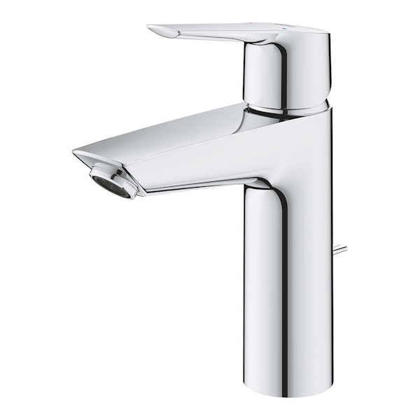 Grohe Start single lever basin mixer tap M-size with pop up waste
