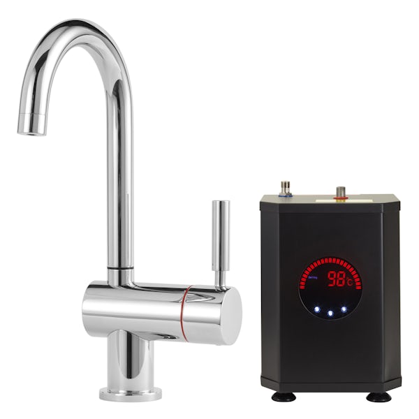 Tuscan Bollente chrome direct boiling hot water tap