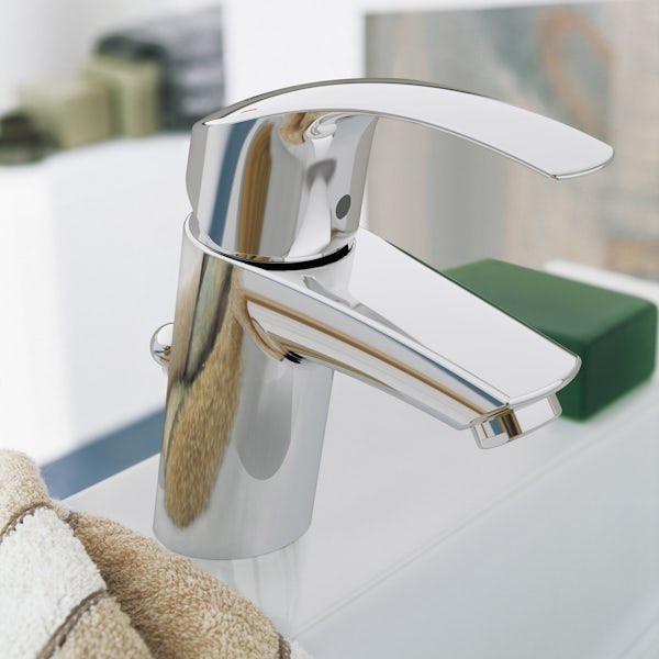 Grohe Eurosmart basin mixer tap with waste