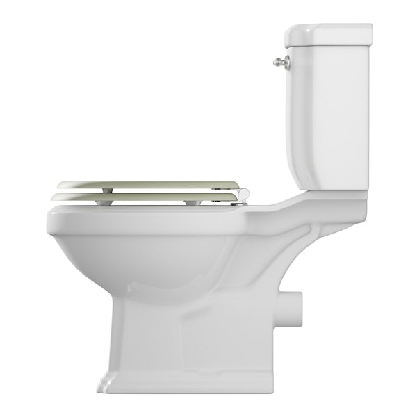 Dulwich close coupled toilet inc sage soft close seat