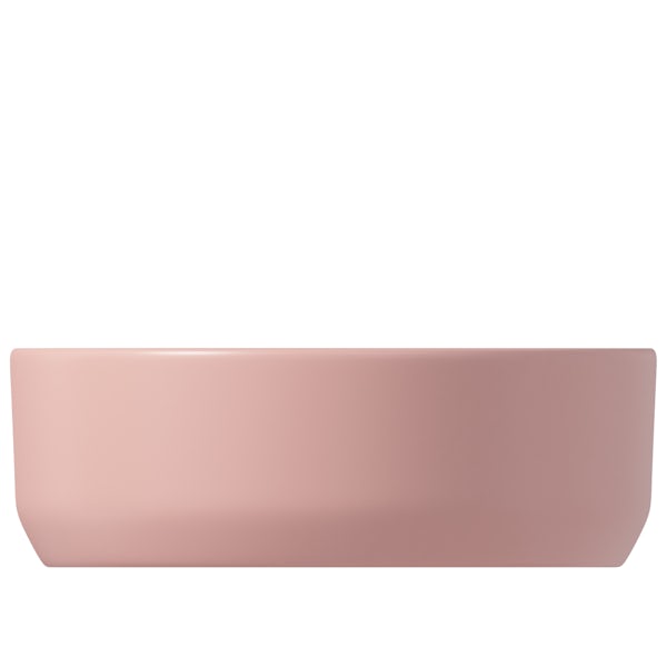 Mode Orion pink coloured countertop basin 355mm