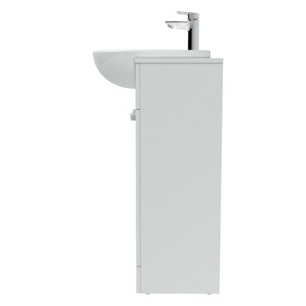 Ideal Standard Tesi white vanity door unit with basin 650mm