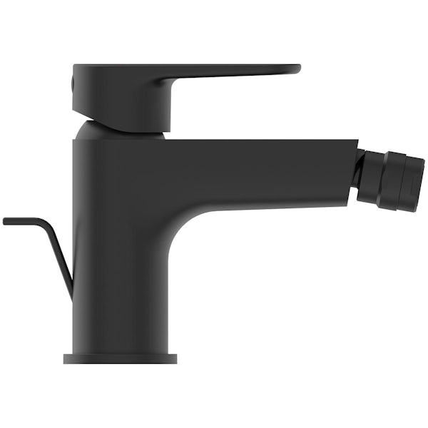 Ideal Standard Cerafine O silk black black bidet mixer tap with waste