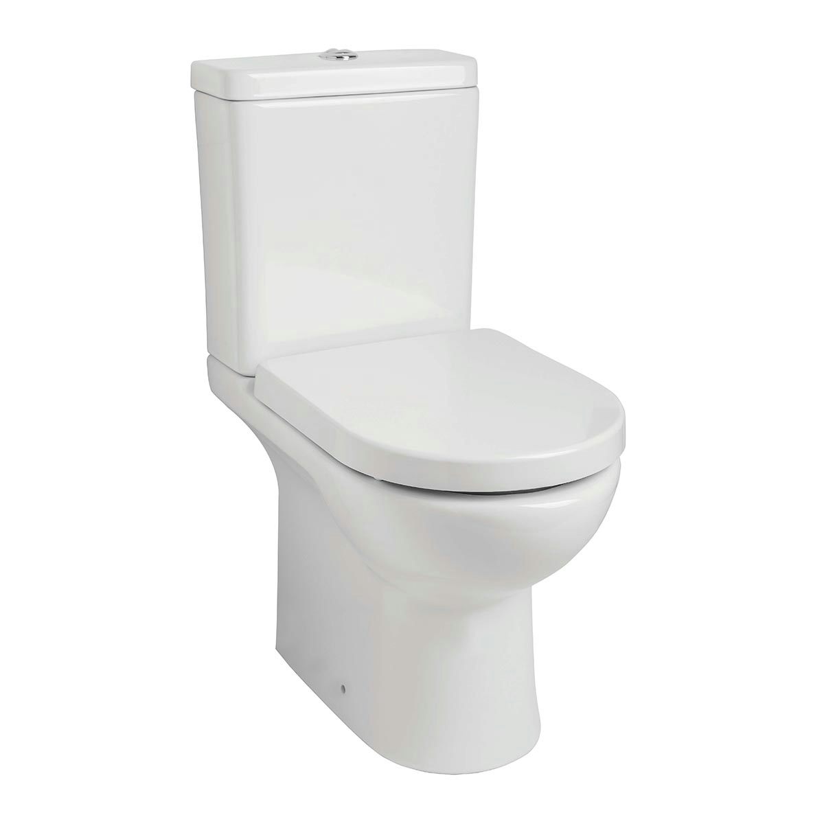 Orchard Tay rimless coupled toilet and soft close seat at Buildiro