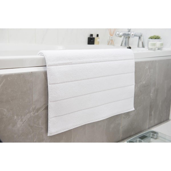 Deyongs Palazzo luxe bath mat white