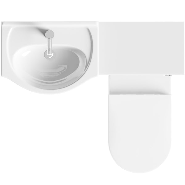 Orchard Eden white 1060mm combination with contemporary toilet and seat
