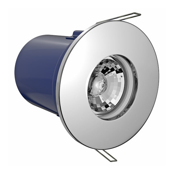 Forum IP65 fire rated cool white shower light in chrome
