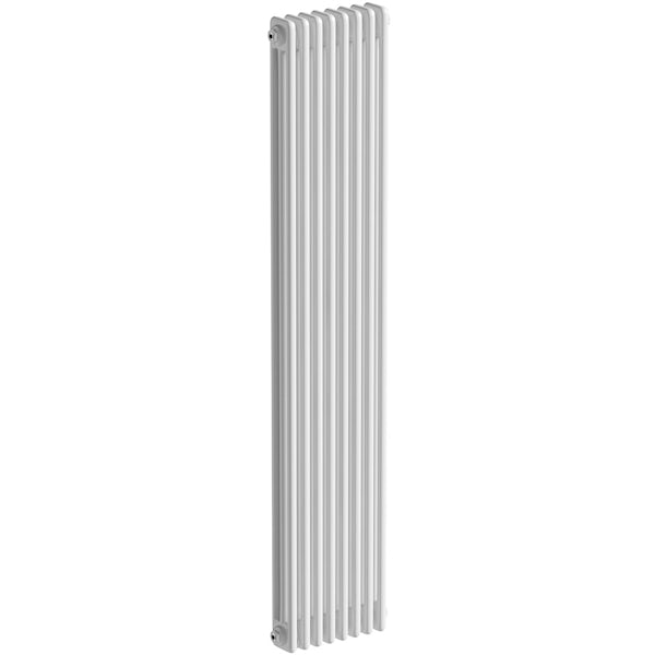 The Heating Co. Corso white tall 3 column radiator